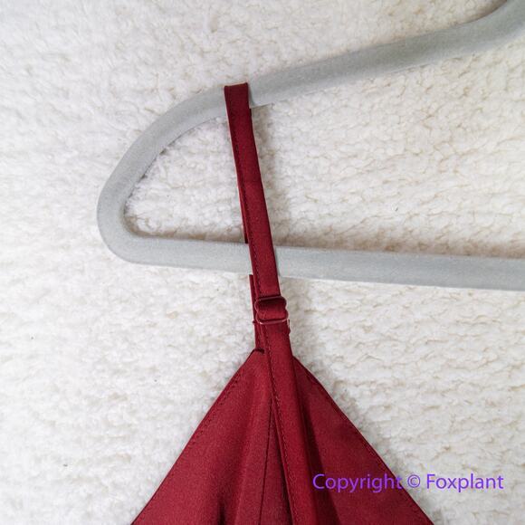 New! Eloquii  red satin bralette top, women plus size 28 - Picture 8 of 10
